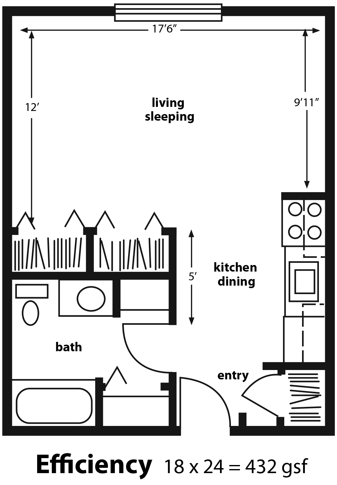 Retirement Village Efficiency Apartment Golden Years